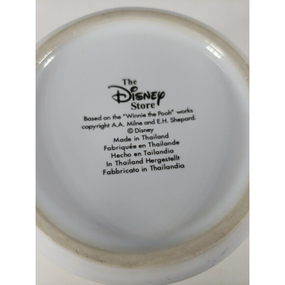 Disney Store Winnie the Pooh Coffee Mug Yellow Roses Large White & Orange 16 oz - Picture 12 of 14